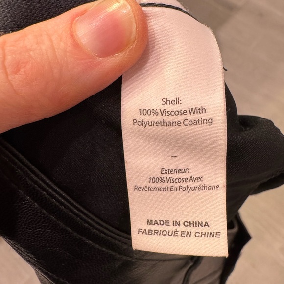 CINQ A SEPT Tana Faux Leather Midi Skirt in Black Size 16 VGUC - Picture 9 of 10